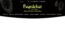 Tablet Screenshot of chocolats-puyodebat.com